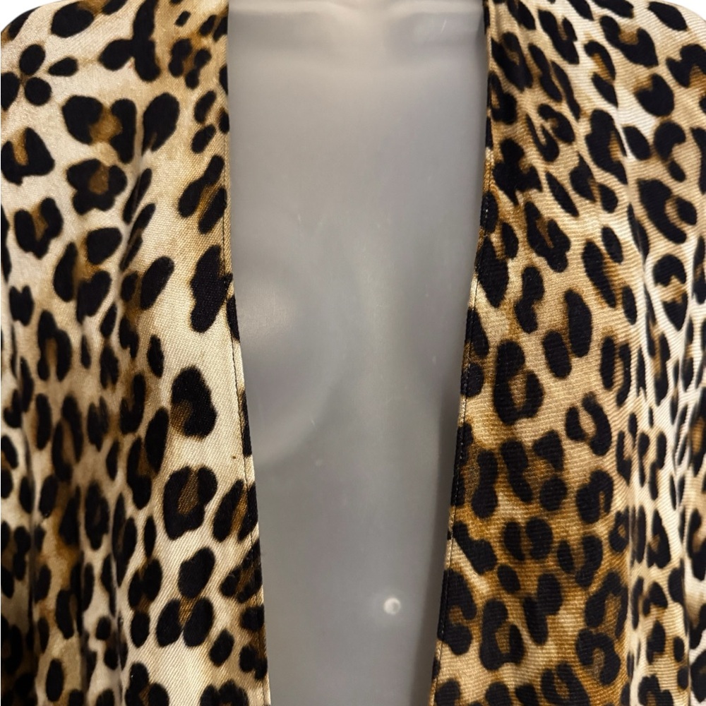 Chico's Animal Print Open Front Ruana/Kimono/Topper OSFA #6 - Picture 2 of 7